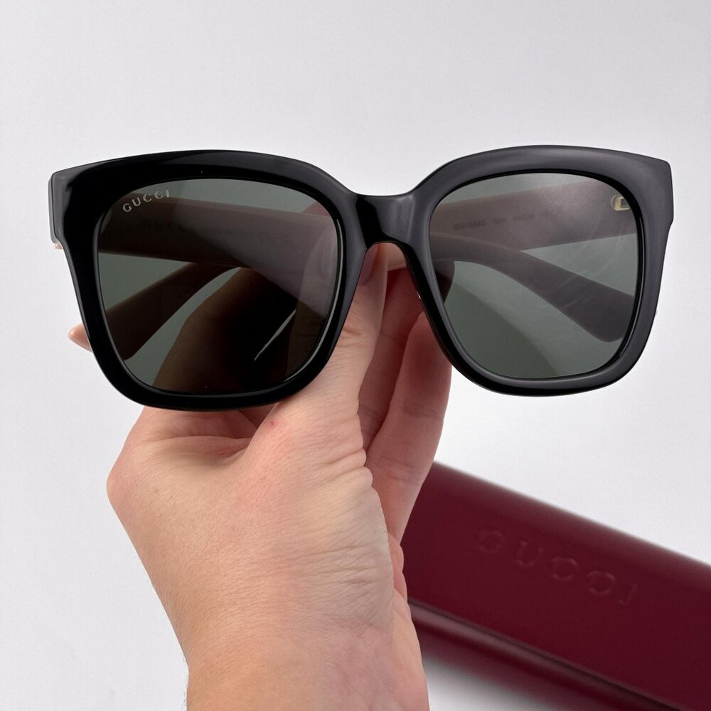 Gucci Women’s Sunglasses – Black & Nude Pink Square Frame | GG1338S 006